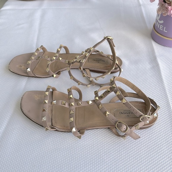 Valentino flat sandals color nude size 40 - Picture 3 of 8